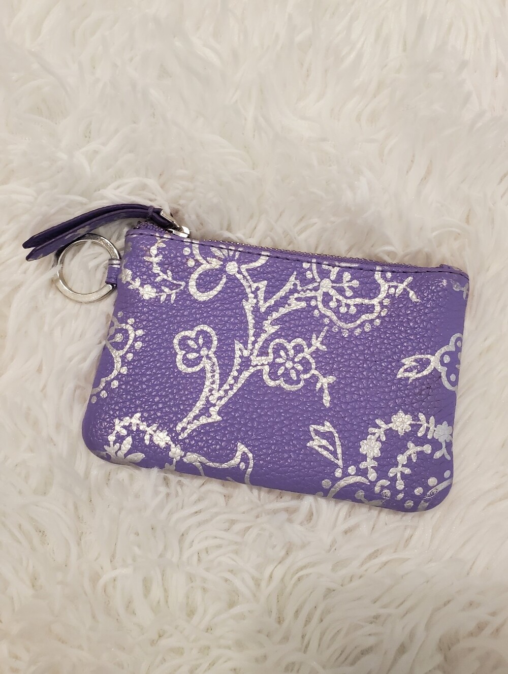 Vera Bradley Lavender Coin ID Pouch